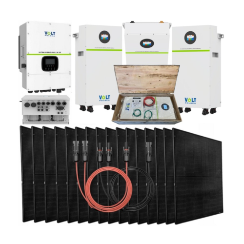 Zestaw Falownik Hybrydowy 12000W 3 fazy OFF-GRID + Magazyn LifePO4 17kWh